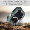 SQUIF Armor Case Compatible with Apple Watch Series 8 and 7 with Full Protection Military Grade, Flexible Shockproof Resist Bumper (45mm) - Green - Image 3