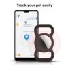 Squif Pack of 2 Airtag Case for Pets, Dogs, Cats | Airtag Case Cover | Protective Silicone Case Compatible with Airtag (Black_Green) - Image 5
