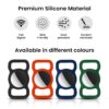 Squif Pack of 2 Airtag Case for Pets, Dogs, Cats | Airtag Case Cover | Protective Silicone Case Compatible with Airtag (Black_Green) - Image 4